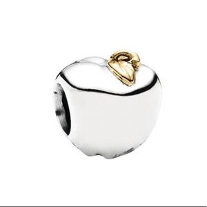 Retired authentic pandora apple silver and gold two tone